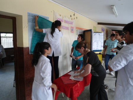 los preparativos de los distintos Stand